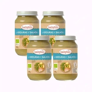 Babybio Menu Tradition Salmon, упаковка 4 х 200 грамм