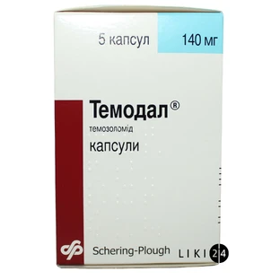 Темодал капс. 140 мг саше №5