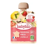 Babybio Пауч Яблуко Полуниця Ваніль, 90г