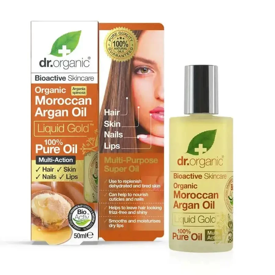 Dr. Organic Чистое марокканское аргановое масло 50 мл: цены и характеристики