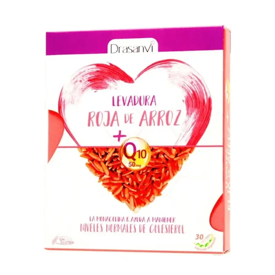 Рисові дріжджі + Q10 30 капсул Drasanvi: ціни та характеристики