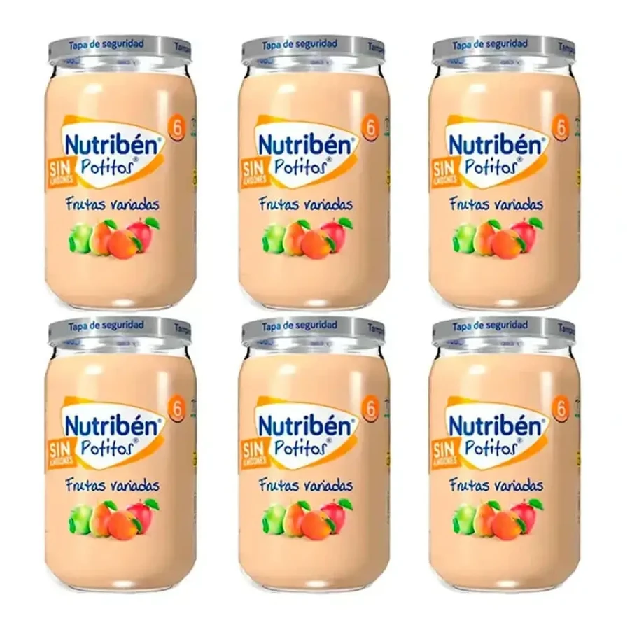 Nutriben Potito Ассорти фруктовое, 6 х 235 грамм: цены и характеристики