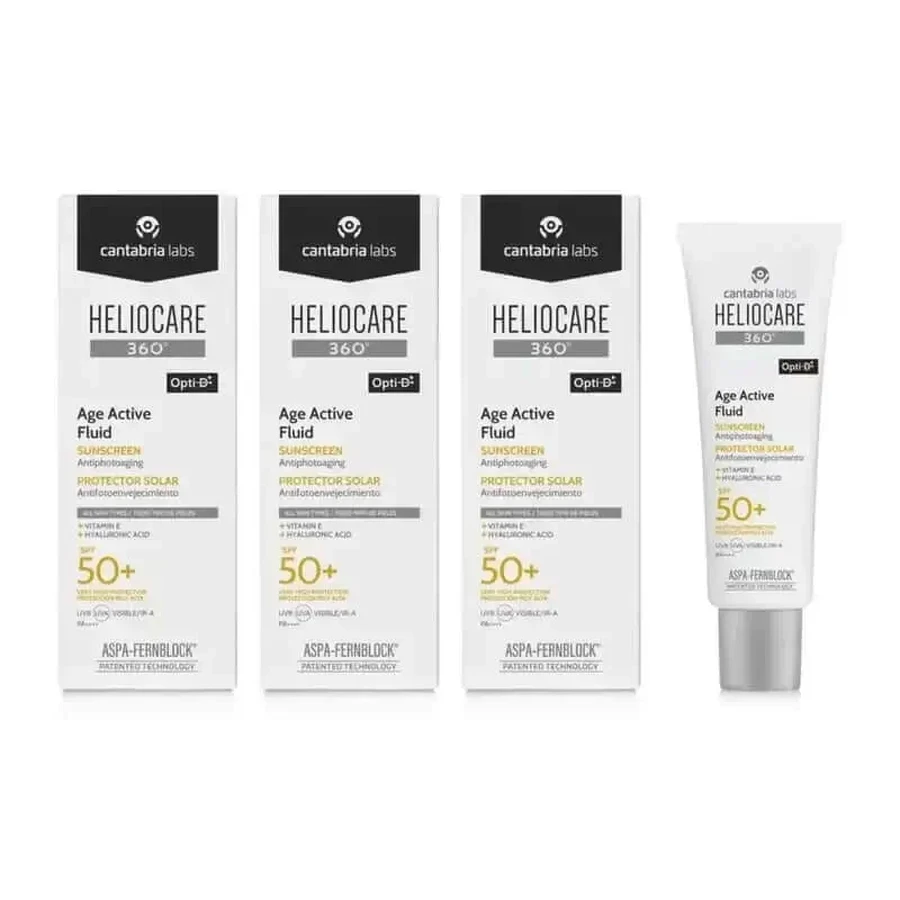 Heliocare 360° Age Active Fluid Spf 50 Ultralight, 3X50 мл: ціни та характеристики