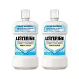 Listerine Duplo Полоскание для рта, улучшенное отбеливание, без спирта, мягкая мята, 2 x 500 мл