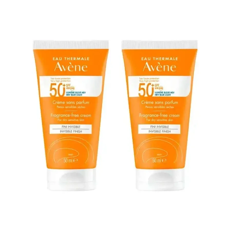 Avène Крем Spf 50+ неароматизированный, 2X50 мл: цены и характеристики