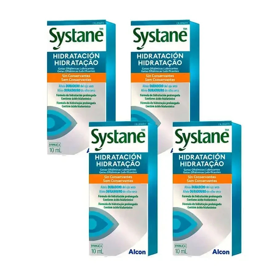 Systane Daily Moisturising Eye Drops, 4 X 10 мл флакон: цены и характеристики