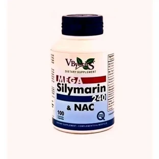 V.Byotic Mega Silymarin 240 & Glutathione + Radish Ne, 100 капсул