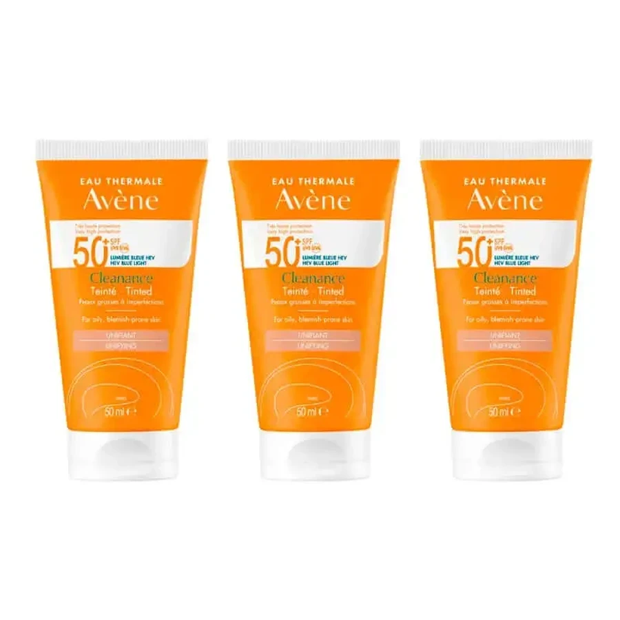 Avene Cleanance Spf 50+ Цветная защита для лица, 3 x 50 мл: цены и характеристики