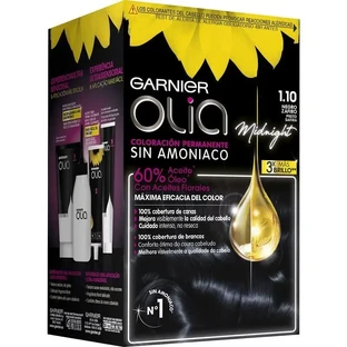 Garnier Olia Безбарвна стійка фарба без аміаку з натуральними квітковими оліями - Сапфіровий чорний 1.1