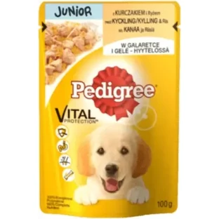 Влажный корм для собак Pedigree Junior с курицей и рисом, 100 г