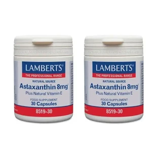 Ламбертс Астаксантин с витамином Е, 2X30 капсул
