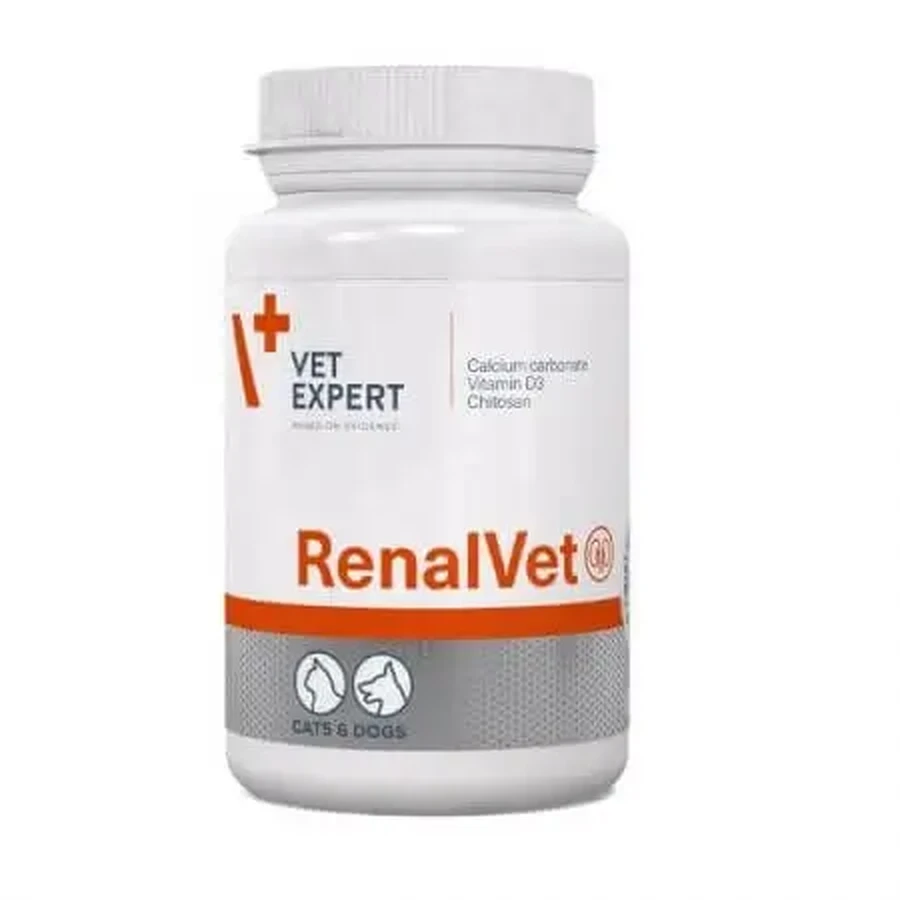 Ниркові добавки для котів та собак RenalVet Twist Off, 60 капсул, VetExpert: ціни та характеристики