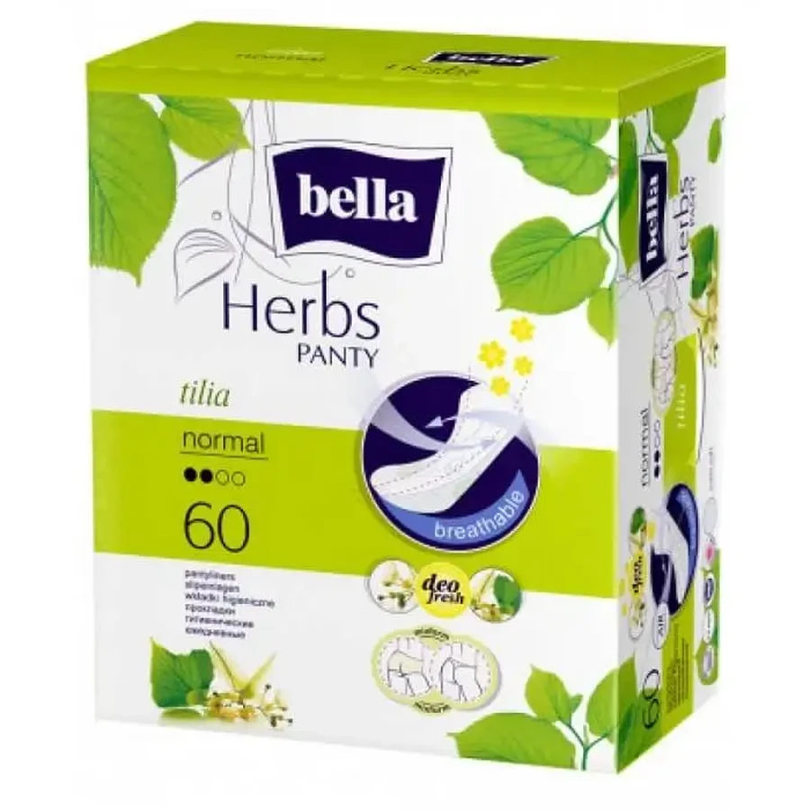 Щоденні прокладки Herbs Tilia Tilia Extra Soft, 60 шт, Bella: ціни та характеристики