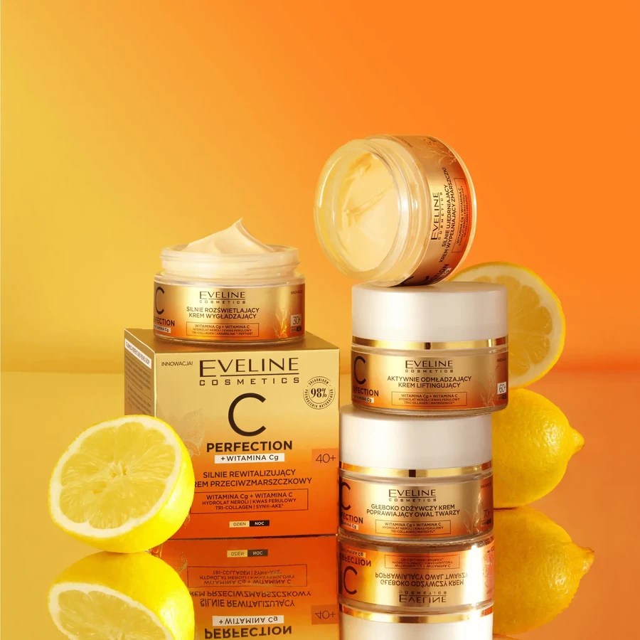 Eveline Cosmetics C-Perfection 60+, активно омолоджуючий крем-ліфтинг для обличчя, денний та нічний, 50 мл: ціни та характеристики