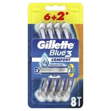 Одноразовая бритва с 3 лезвиями Gillette Blue 3 Comfort, 6 + 2 шт, P&G
