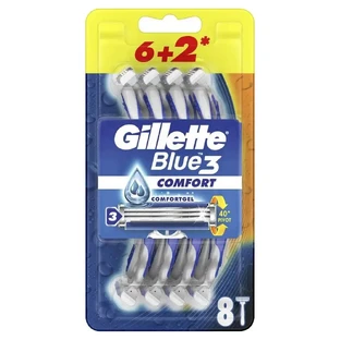 Одноразова бритва з 3 лезами Gillette Blue 3 Comfort, 6 + 2 штуки, P&G