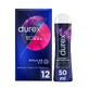 Durex Mutual Climax Condom Pack 12 презервативов + лубрикант Perfect Connection Lube 50 мл