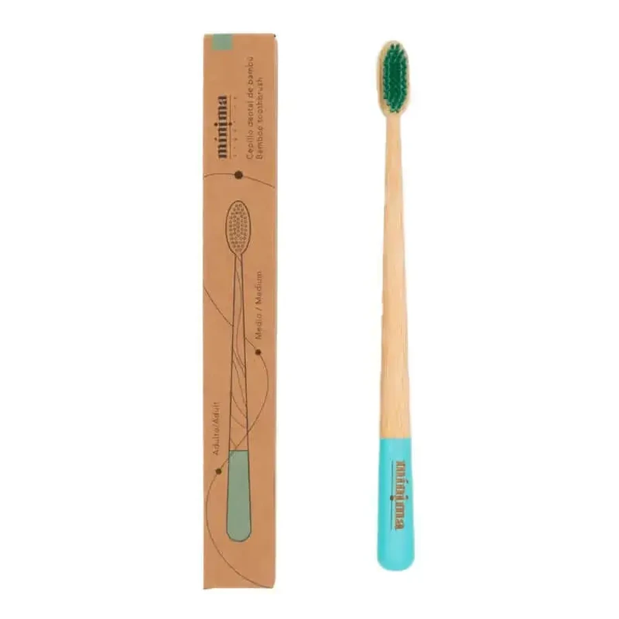 Minima Organics Bamboo Brush Adult Medium - Aqua Colour: цены и характеристики