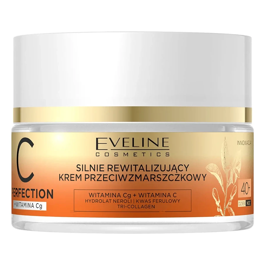 Eveline Cosmetics C-Perfection 40+, відновлюючий крем для обличчя проти зморшок, денний та нічний, 50 мл: ціни та характеристики