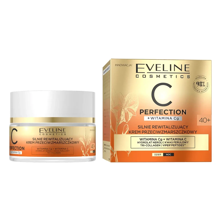 Eveline Cosmetics C-Perfection 40+, відновлюючий крем для обличчя проти зморшок, денний та нічний, 50 мл: ціни та характеристики