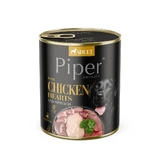 Вологий корм для дорослих собак з курячим серцем та шпинатом, 800 г, Piper