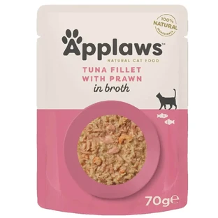 Влажный корм для кошек с филе тунца и креветками, 70 г, Applaws