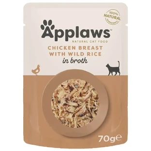 Влажный корм для кошек с куриной грудкой и диким рисом, 70 г, Applaws