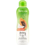 Роскошный шампунь для собак и кошек 2 в 1 Papaya&Coconut Grooming, 355 мл, Tropiclean