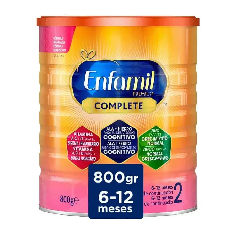 Дитяча молочна суміш Enfamil Complete 2, 800 г: ціни та характеристики