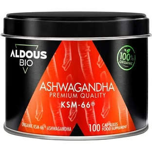 Ашвагандха органічна Aldous Organic Ksm-66, 600 мг