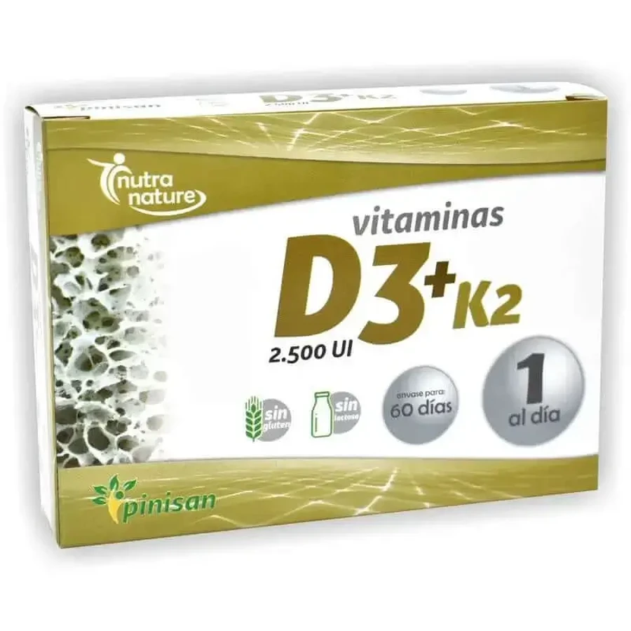 Пинисан D3+K2 Нутранатура, 60 капсул: цены и характеристики