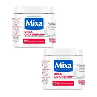 Mixa Duplo Сечовина Cica Duplo Repair+ Відновлювальний кондиціонер для сухої, шорсткої та нерівної шкіри 2 x 400 мл