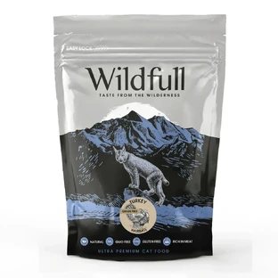 Индейка сухой корм для взрослых кошек Cat Hairball, 400 г, Wildfull