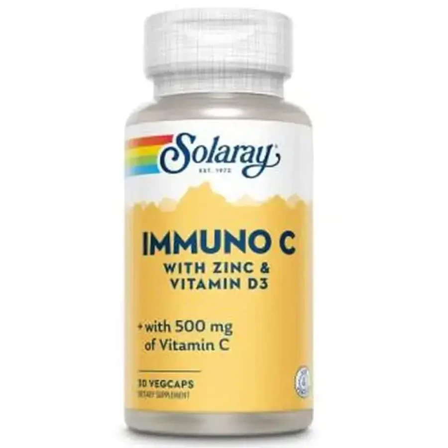 Solaray Immune C + D3 + Zn 30V Capsules: цены и характеристики