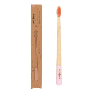 Minima Organics Бамбукова щітка для дорослих середня - рожева