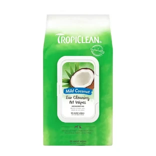 Влажные ушные салфетки для груминга для собак и кошек, 50 штук, Tropiclean