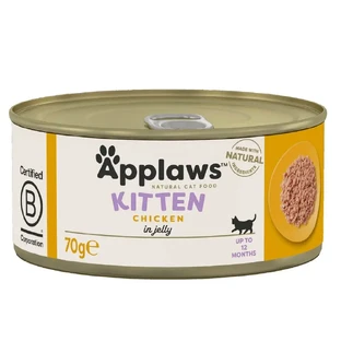Вологий корм для котів з куркою Kitten, 70 г, Applaws