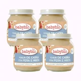 Babybio Козячий йогурт з сироваткою та інжиром, упаковка 4 х 130 г