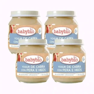 Babybio Козячий йогурт з сироваткою та інжиром, упаковка 4 х 130 г