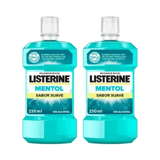 Listerine Duplo, Ополаскиватель для рта с мягким мятным вкусом, 2 x 250 мл