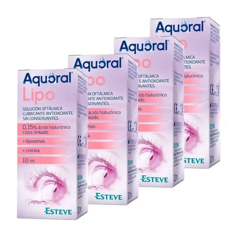 Глазные капли Aquoral Lipo Pack, 4 x 10 мл: цены и характеристики