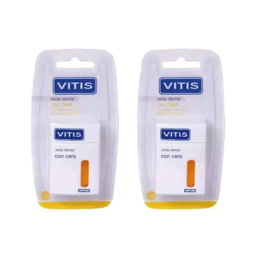 Зубна нитка Vitis з воском, 2X50 м: ціни та характеристики