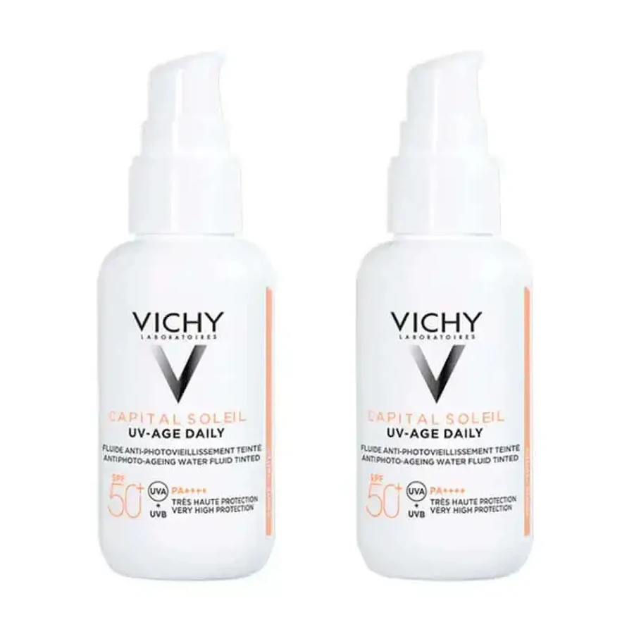 Vichy Duplo Uv-Age Daily Colour Fluid Water Spf 50+, 2X40 мл: ціни та характеристики