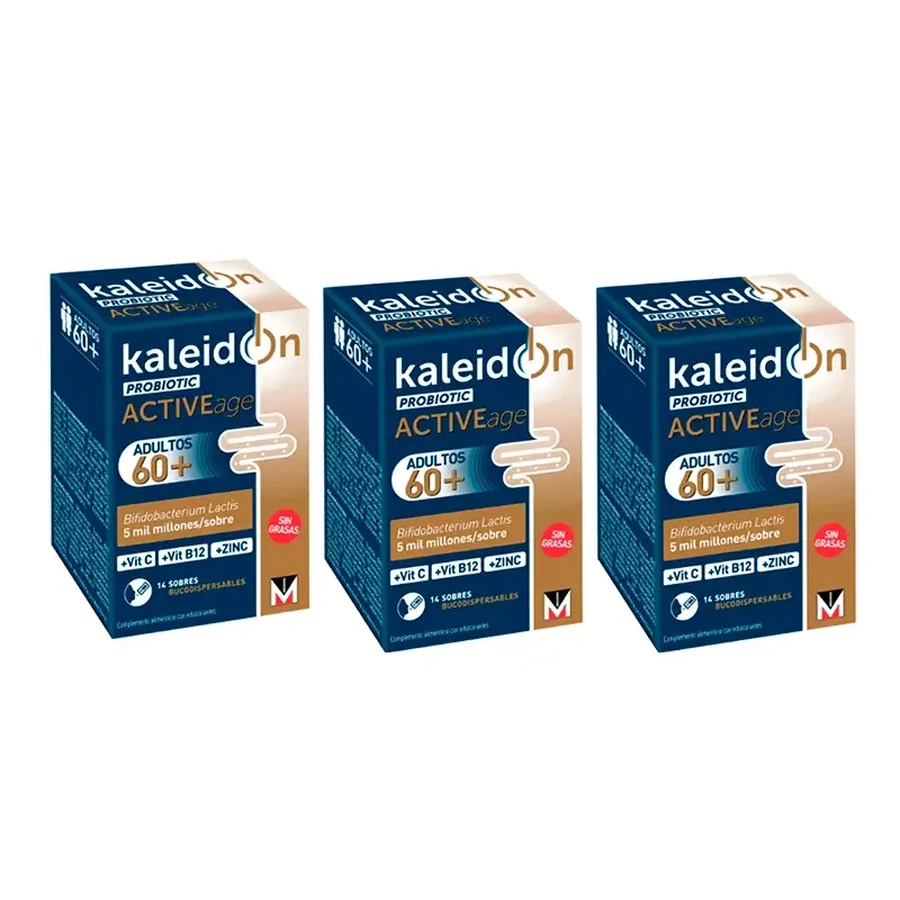 Kaleidon Active Age 60+ Пробиотик Трипло, 3 x 14 пакетиков: цены и характеристики