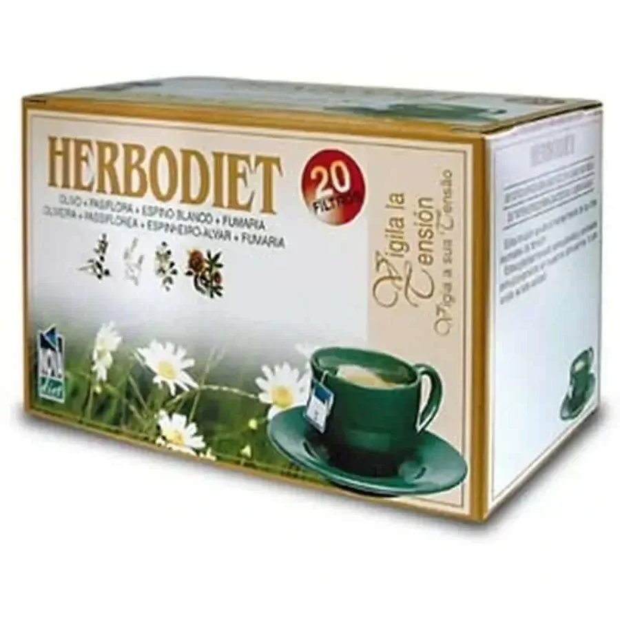 Novadiet Herbodiet Herbodiet Vigila Tensión, 20 фильтров: цены и характеристики