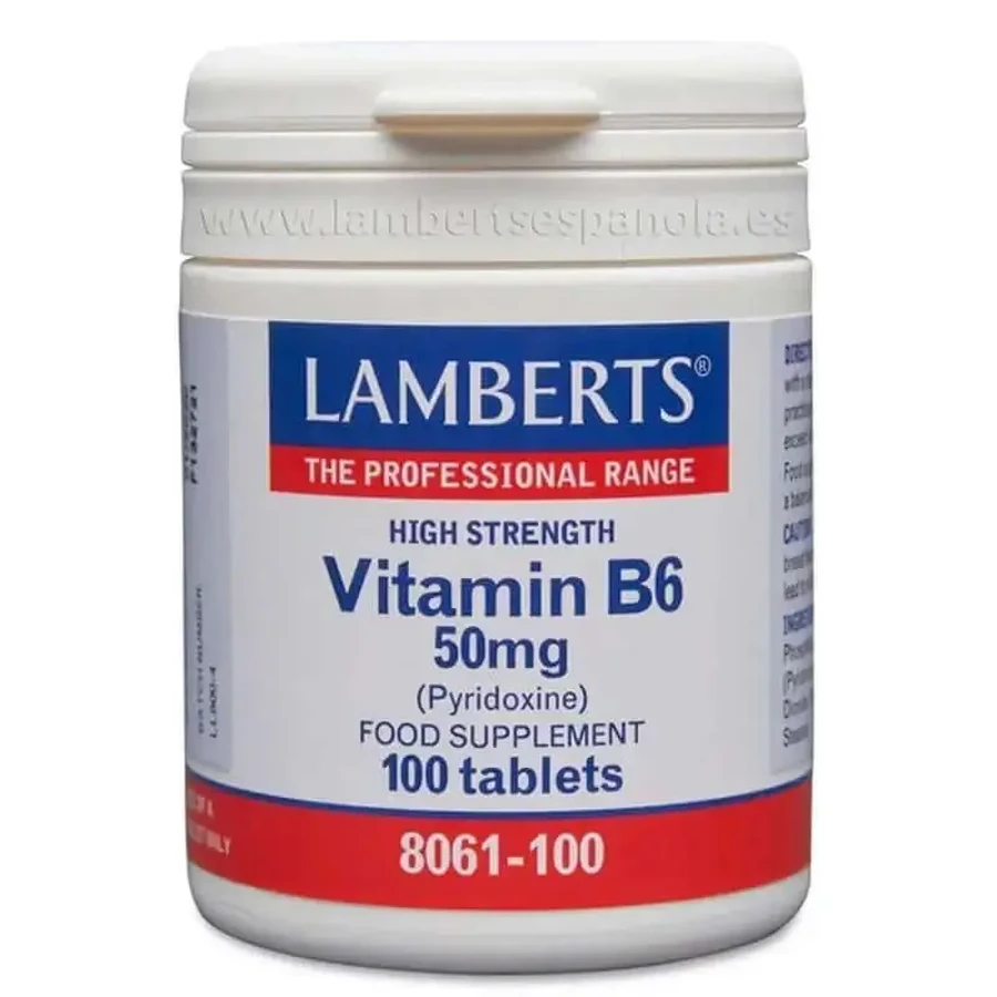 Lamberts Вітамін В6 (піридоксин), 100 капсул: ціни та характеристики