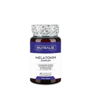 Nutralie Мелатіонін з пасифлорою + В6 та коренем валеріани, 60 капсул