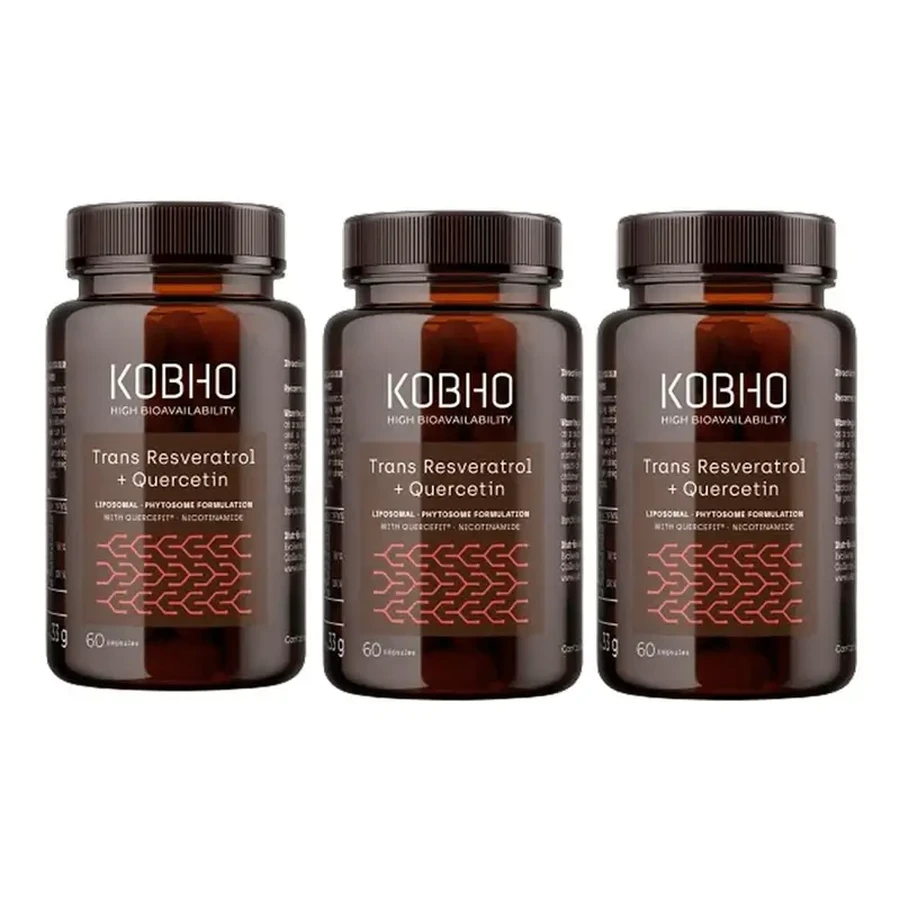 Kobho Labs Triple Trans Resveratrol + Quercetin Supplement, 3 x 60 капсул: цены и характеристики