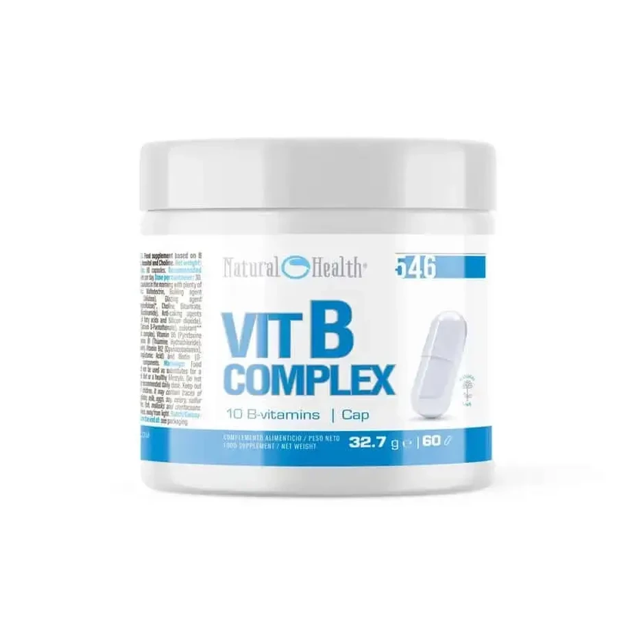 Natural Health Vit B Complex 10 витаминов группы B, 60 капсул: цены и характеристики