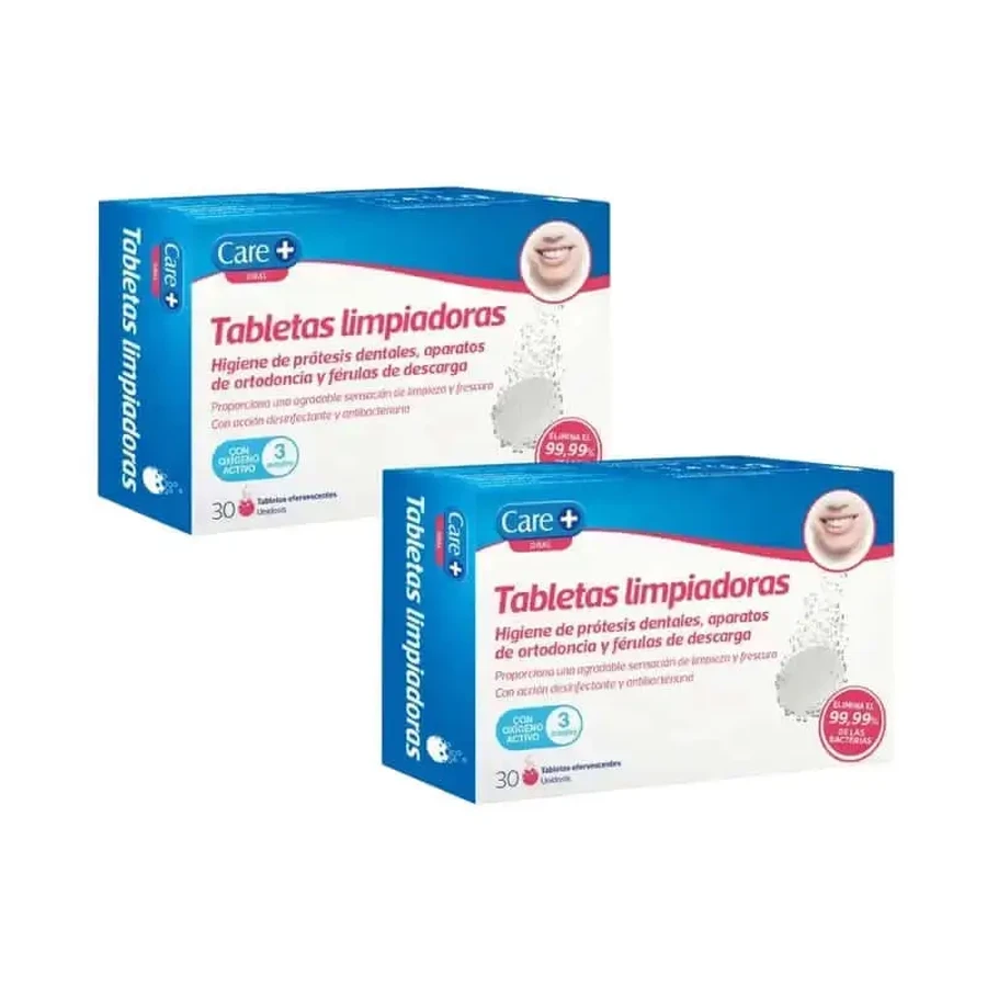 Чистящие таблетки Care+, 2X30 шт.: цены и характеристики